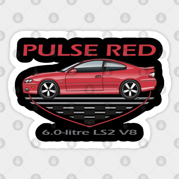 Pulse Red Sticker by JRCustoms44